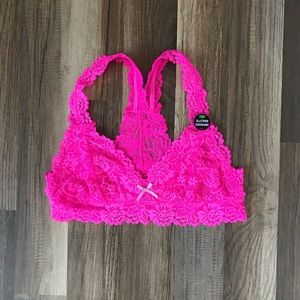 NWT hot pink large bralette